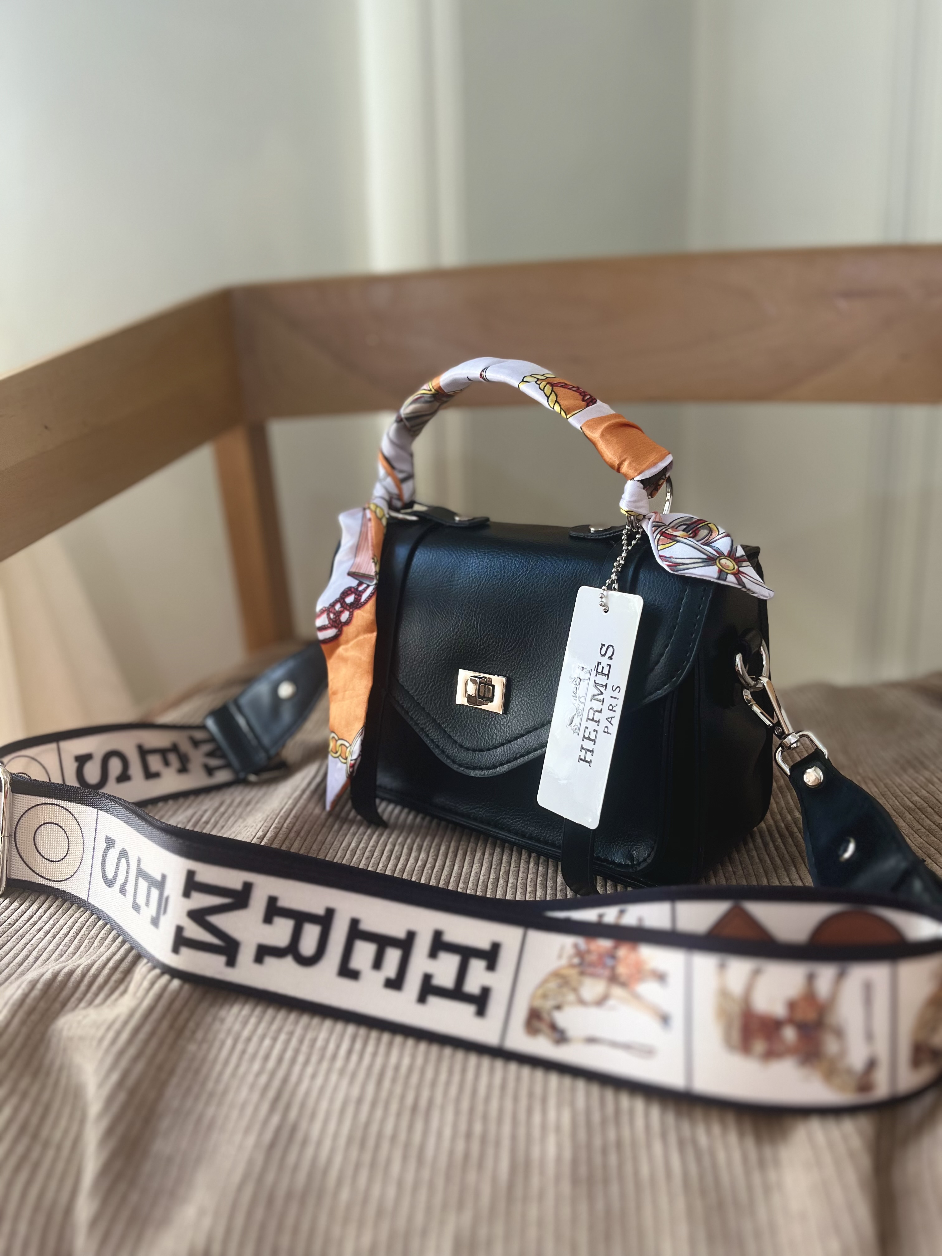 کیف کلاسیک طرح هرمس Hermes-bag مشکی